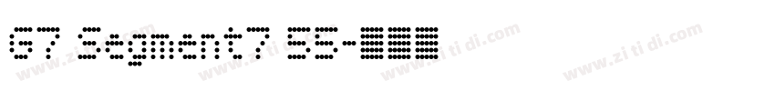 G7 Segment7 55字体转换